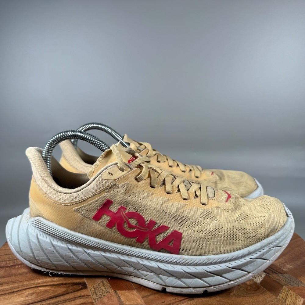 Hoka Carbon X 2 Womens Running‎ Shoes Yellow Sz 8.5B